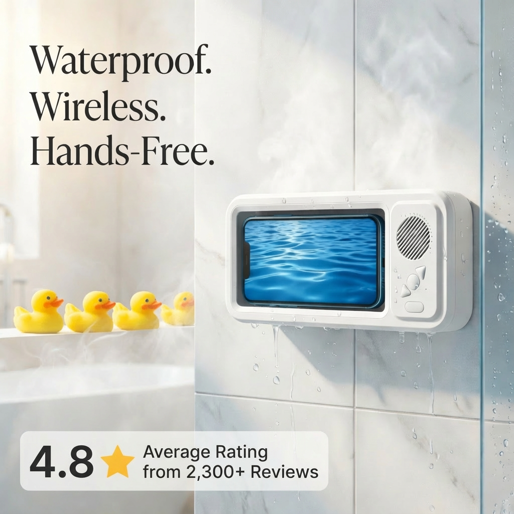 Waterproof Bluetooth-compatible Speaker For Shower